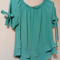 Blusa vintage azzurro Tiffany VOGUE