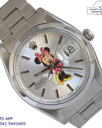 ROLEX Oysterdate 6694 Minnie print dial 1981