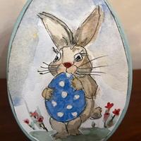Acquarelli coniglio d pasqua