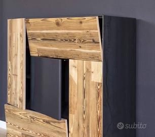 MOBILE IN LEGNO ROVERE con apertura push and pull