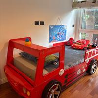 Letto bimbo Camion Pompieri