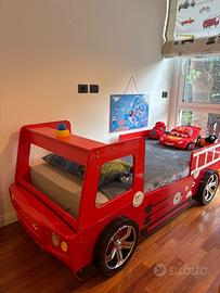 Letto bimbo Camion Pompieri