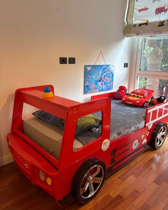 Letto bimbo Camion Pompieri