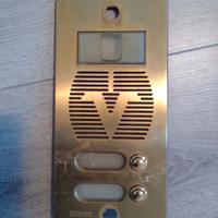 Placca ottone citofono videocitofono 
