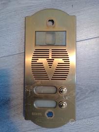 Placca ottone citofono videocitofono 