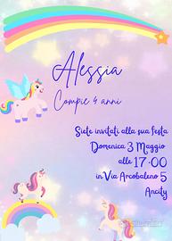 Inviti compleanno personalizzabili bluey,lego, ecc