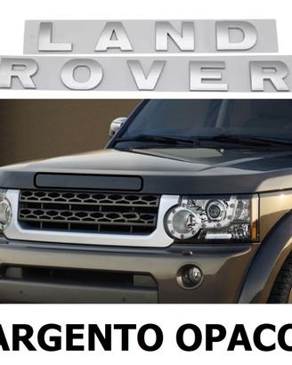 Logo Scritta Land Rover H. 4 cm. Argento Opaco