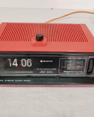 Radiosveglia Sanyo RM 5010 anni 70 funzionante