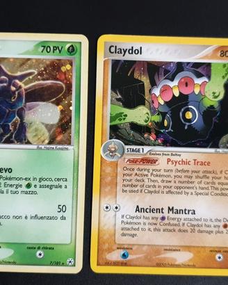 Heracross Holo 7/101 + Claydol Holo 5/107 NM