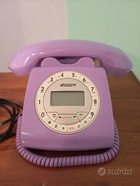 telefono vintage lilla 