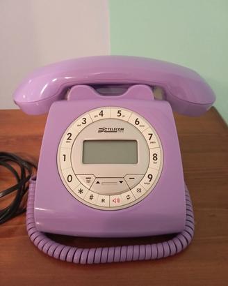 telefono vintage lilla 