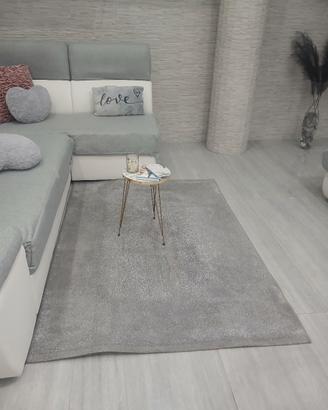 tappetto a pelo corto argento 120 per 170 nuovo co