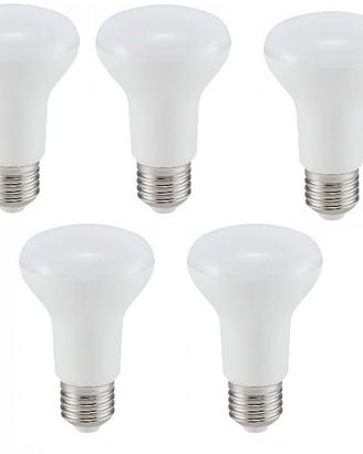 5 Lampade LED V-Tac 8W R63 220V E27 3000K NUOVE