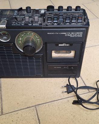 Radio TV mangiacassette JVC 