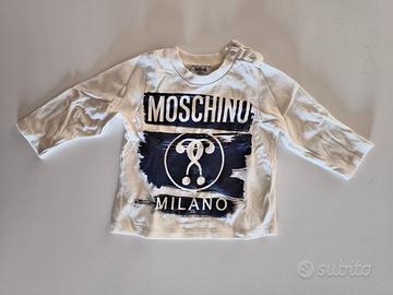 Moschino - T-shirt maniche lunghe bambino 6-9 mesi