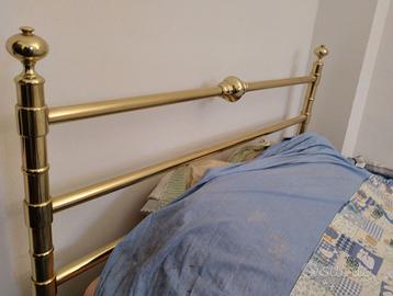 Letto alla francese in ottone