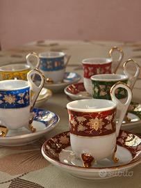 Set 6 tazzine Venezia Gold Collection collezione 