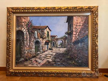 Quadro dipinto a olio firmato D. Cavazza-70x100cm