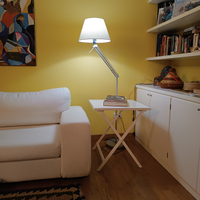 Tavolo di servizio cortesia di legno vintage