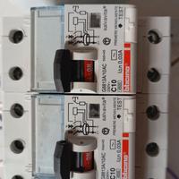 2 Magnetotermici differenziali  C10 bticino