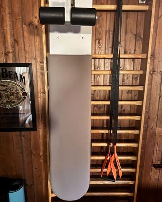 panca per addominali aggangiabile alla spalliera