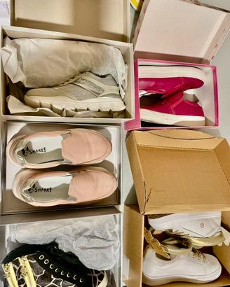 Scarpe BIMBA IN PELLE N.22 al n.32 infradito mare