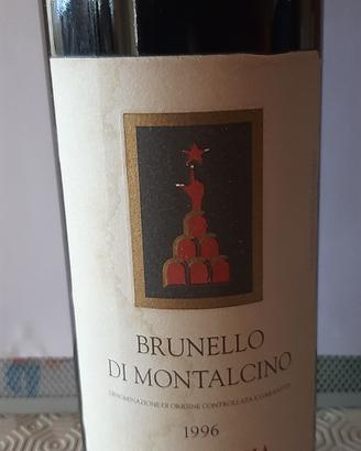 bottiglia vino Brunello Montalcino del 1996
