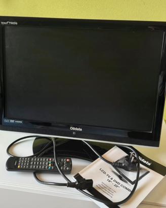 Olidata tv lcd 22”+ lettore dvd + telecomando