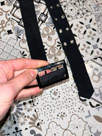 Cintura 170cm da donna nera nuova tessuto sintetic