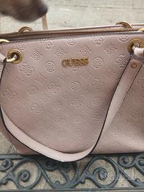 borsa guess originale rosa