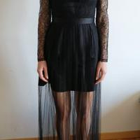 Lalabel abito tulle plisse, Pinko, taglia 40