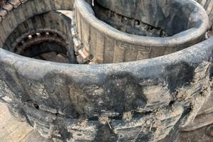 Cingoli in gomma scavatore