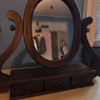 Specchiera "Psiche" in Vero Legno con Cassetti – C