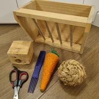 Anione Portafieno legno roditore + accessori