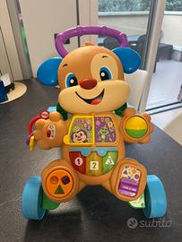 Giocattolo primi passi interattivo a forma di cane