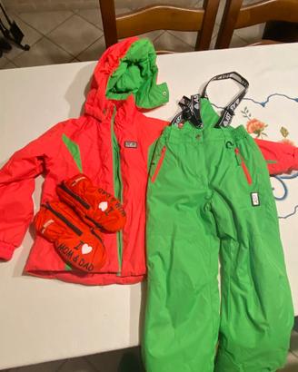 Tuta sci bambino 5/6 anni + scarponcini + omaggio
