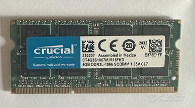 SODIMM 4 GB DDR3 1066MHz PC3-8500