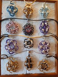 12 ciondoli tecnica chainmaille 