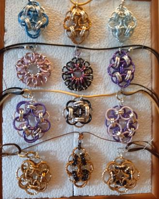 12 ciondoli tecnica chainmaille 