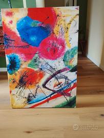 quadro astratto vari colori