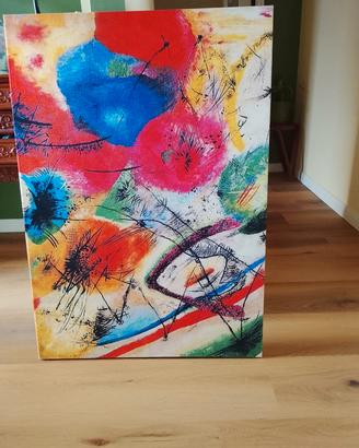 quadro astratto vari colori
