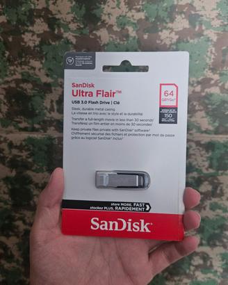 Chiavetta usb SanDisk 64gb