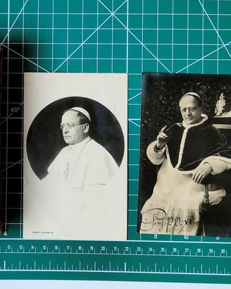 Lotto antico libro sacro e cartoline Papa Pio XI 