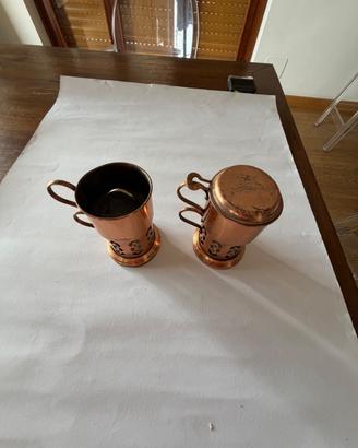 Lotto 2 Caffettiere Napoletane Rame S.M.I. Vintage