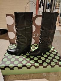 stivali donna con ghetta in pelle Il Laccio