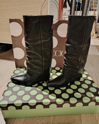 stivali donna con ghetta in pelle Il Laccio