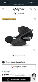 Ovetto cybex Cloud T i-Size modello PLUS