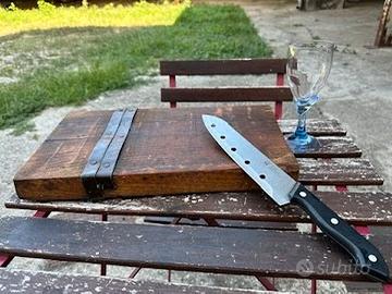 Tagliere Rustico Artigianale da Trave dell'800