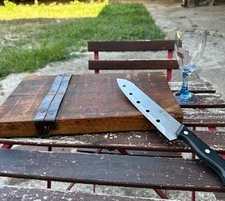 Tagliere Rustico Artigianale da Trave dell'800