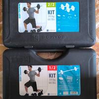 KIT MANUBRI E BILANCIERE 30KG